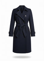 Women's Coat with Knee Length Hem