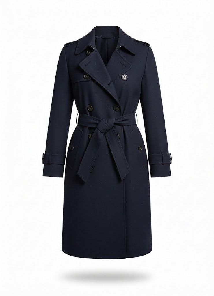 Women's Coat with Knee Length Hem
