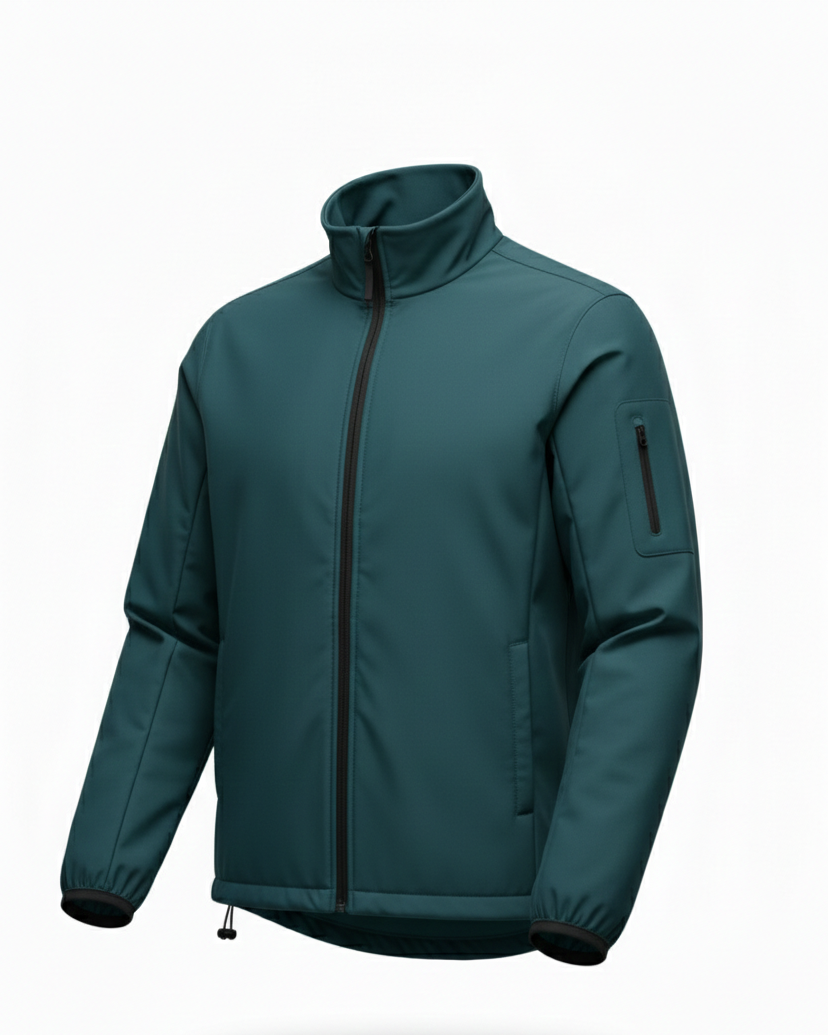 Women's Jacket with Elastic Wrist Cuffs