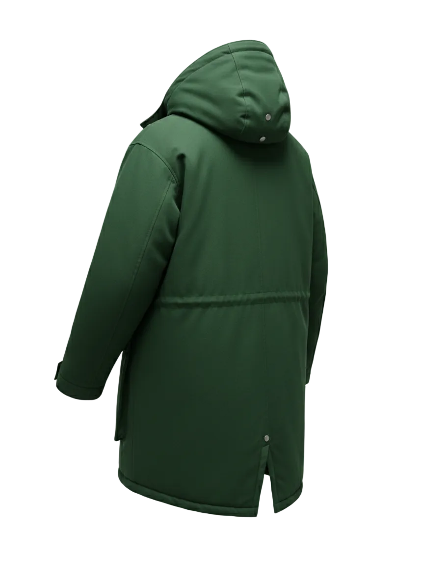 Women's Coat with Thigh Length Cut