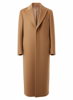 Men's Coat with Floor Length Silhouette