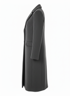 Men's Coat with Knee Length Hem