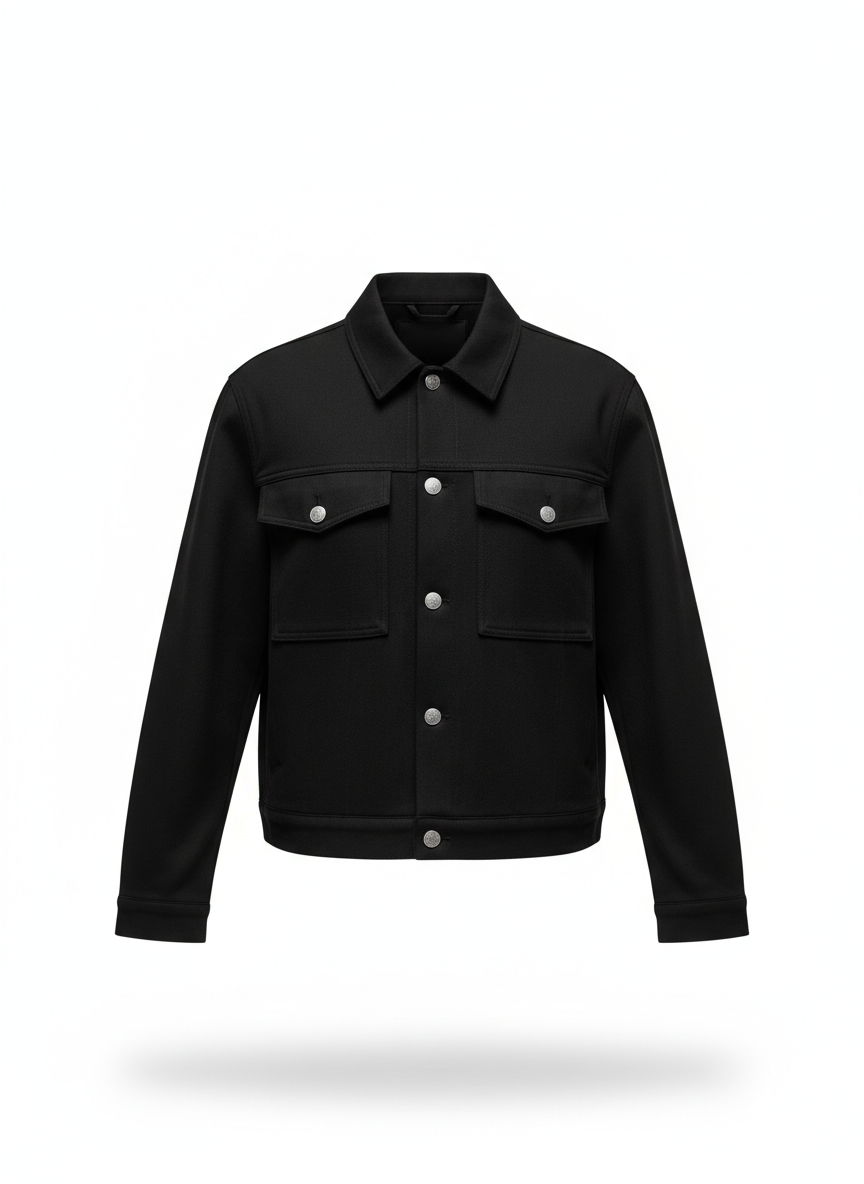 Women's Jacket with Denim Style Finish