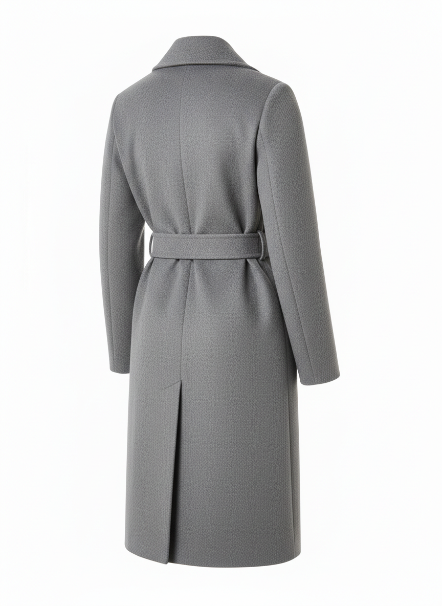 Women's Coat with Wrap Style Cut